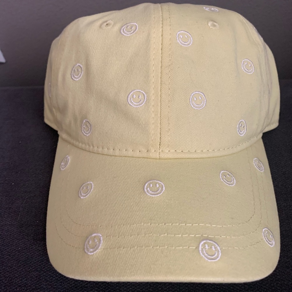 Stoney Clover Lane x Target Yellow Embroidered Smileys Baseball Hat